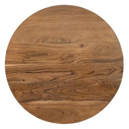 Set of 3 tables Black Natural 50 x 50 x 45 cm