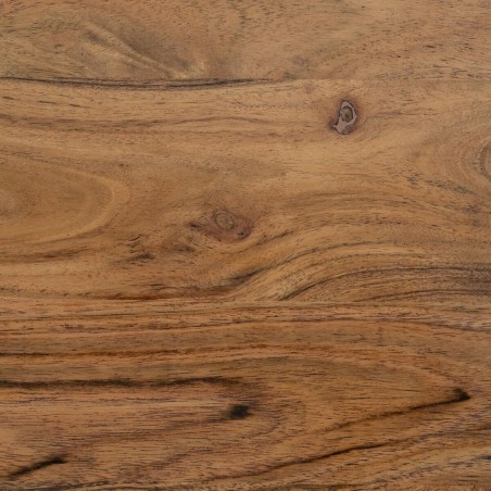 Set of 3 tables Black Natural 50 x 50 x 45 cm
