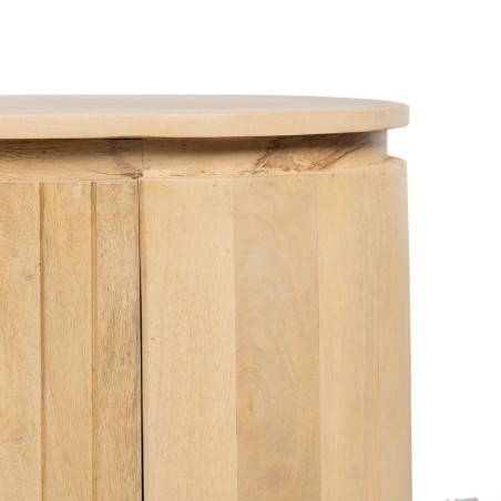 Dressoir MONTMARTRE Zwart Natuurlijk Hout Ijzer Hout en metaal Mangoho