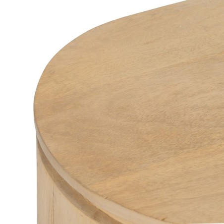 Dressoir MONTMARTRE Zwart Natuurlijk Hout Ijzer Hout en metaal Mangoho