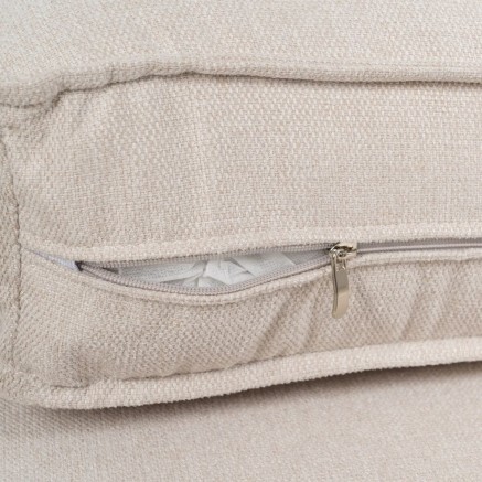 Sofa 163 x 87 x 90 cm synthetische Stoffe Beige Metall 2