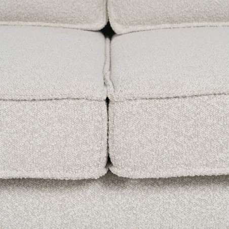 Sofa 163 x 87 x 90 cm Synthetisch materiaal Beige Metaal