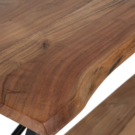 Set di mobili Nero Naturale 107 x 36 x 77 cm