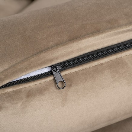 Sofá 172 x 89 x 91 cm Champán Tejido Sintético Madera Terciopelo 2