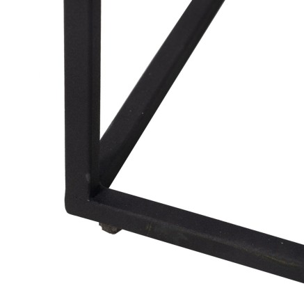 Mesa auxiliar 45 x 35 x 63,5 cm Marrón Crema Mármol Hierro (2 Unidad 2