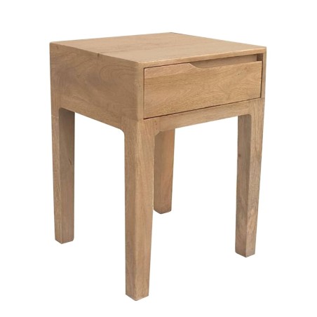Tavolo aggiuntivo STRAIGHT LINE Naturale Legno di mango 40 x 40 x 65 c