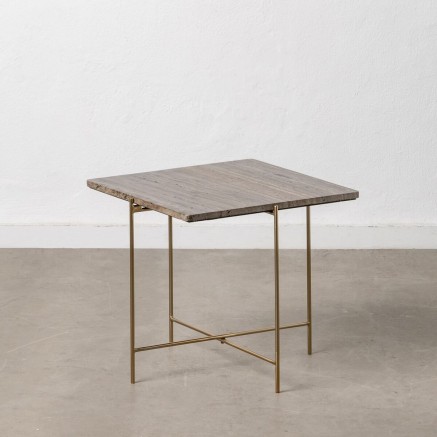 Centre Table Marble Iron 50 x 50 x 45 cm 2