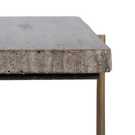 Hoofdtafel Marmer Ijzer 50 x 50 x 45 cm