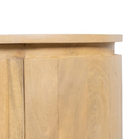 Dressoir MONTMARTRE Zwart Natuurlijk Ijzer Mangohout 140 x 40 x 75 cm