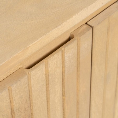 Aparador MONTMARTRE Negro Natural Hierro Madera de mango 140 x 40 x 75