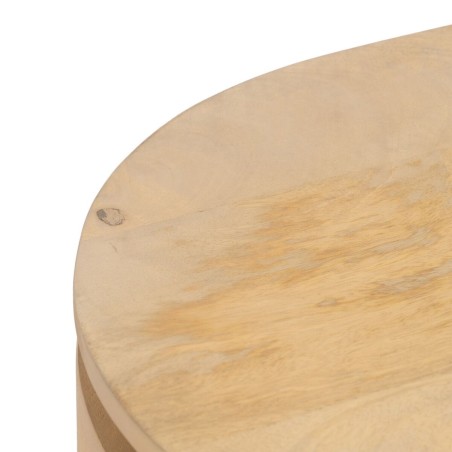 Dressoir MONTMARTRE Zwart Natuurlijk Ijzer Mangohout 140 x 40 x 75 cm