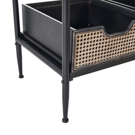 Ingresso con Cassetti BRICK Appendiabiti Marrone Nero Ferro 111 x 37 x