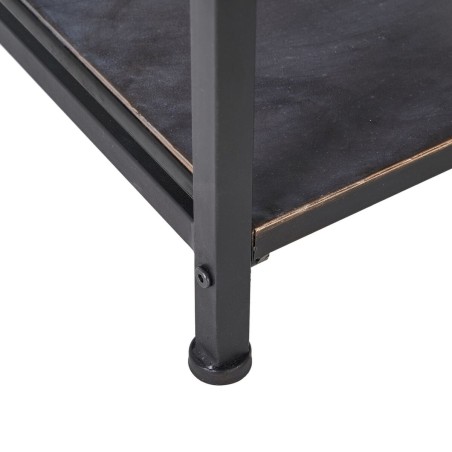 Recibidor con 2 Cajones BRICK Marrón Negro Hierro 75,5 x 38 x 85 cm