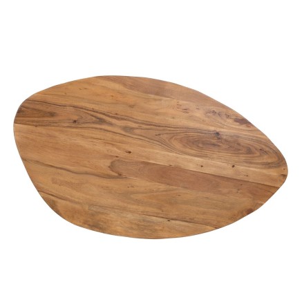 Jeu de 2 tables Noir Naturel 110 x 63 x 40 cm (2 Unités) 2