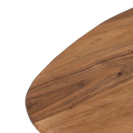 Set van 2 tafels Zwart Natuurlijk 110 x 63 x 40 cm (2 Stuks)