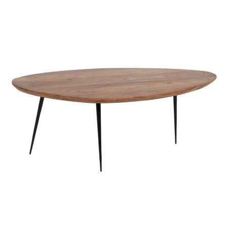Set of 2 tables Black Natural 110 x 63 x 40 cm (2 Units)
