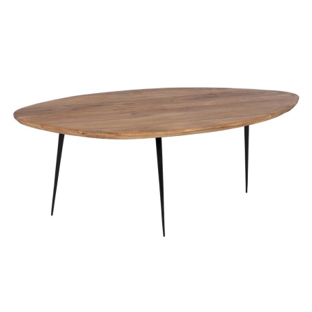 Set of 2 tables Black Natural 110 x 63 x 40 cm (2 Units)