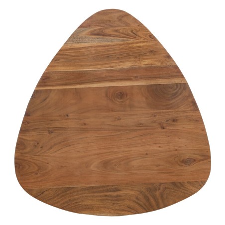 Jeu de 3 tables Noir Naturel Fer Bois d'acacia 86 x 81 x 43 cm (3 Unit