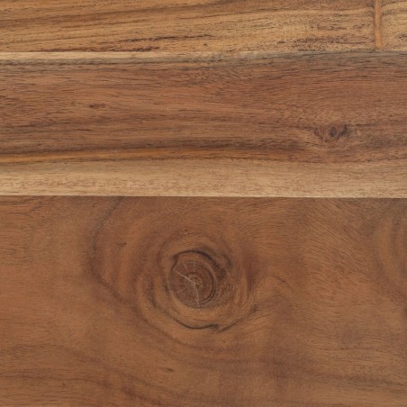Set di 3 tavoli Nero Naturale Ferro Legno di acacia 86 x 81 x 43 cm (3