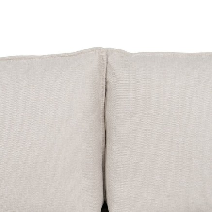 Sofa Beige Polyester Linnen 210 x 93 x 95 cm 2