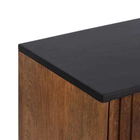 Sideboard ABNER Brown Black Iron Mango wood 160 x 40 x 75 cm