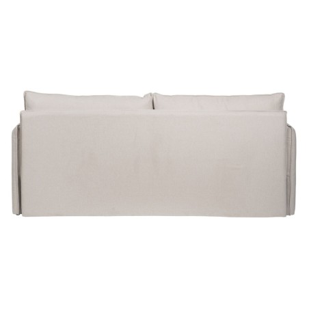 Sofa Beige Polyester Linnen 210 x 93 x 95 cm