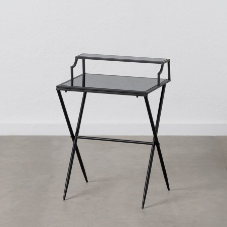 Nachtkastje Zwart Kristal Ijzer 45 x 35 x 65 cm