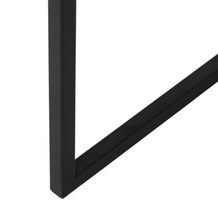 Petite Table d'Appoint Noir Fer Miroir 59 x 59 x 67,5 cm 2