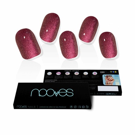 Kunstnagels Nooves Ruby Claret Gel Zelfklevend