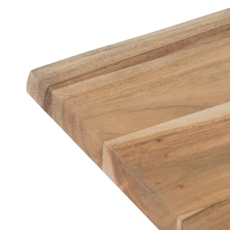 Kleine bijzettafel Natuurlijk Ijzer Acacia 50 x 50 x 46 cm