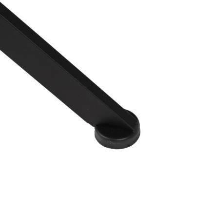 Mesita de Noche Marrón Negro Madera Hierro 60 x 40 x 55,5 cm 2