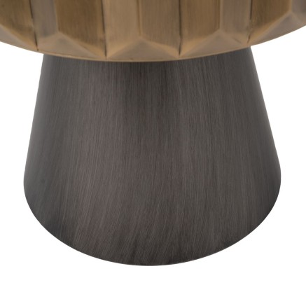 Petite Table d'Appoint Noir Doré Fer 63 x 63 x 62 cm 2