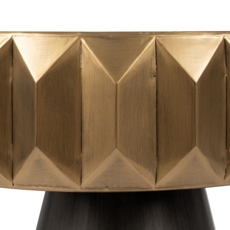Kleine bijzettafel Zwart Gouden Ijzer 63 x 63 x 62 cm