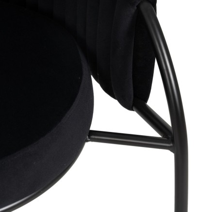 Chaise Noir 60 x 49 x 70 cm 2
