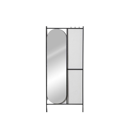 Klädhängare Zwart Ijzer Spiegel 70 x 4 x 160,5 cm