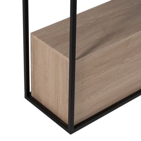 Recibidor Negro Natural 122,5 x 22,5 x 75 cm