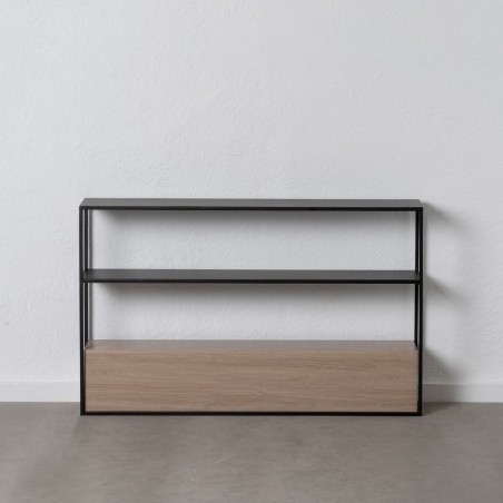 Recibidor Negro Natural 122,5 x 22,5 x 75 cm