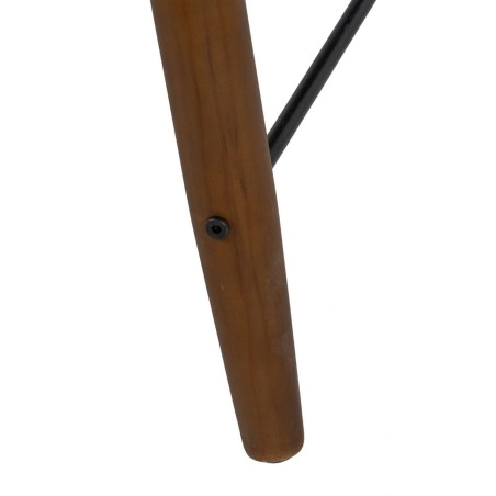 Tavolino da Caffè OSLO Nero Naturale Ferro Legno MDF 109,5 x 60 x 40,
