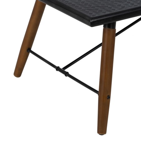 Mesa de Centro OSLO Negro Natural Hierro Madera MDF 109,5 x 60 x 40,5