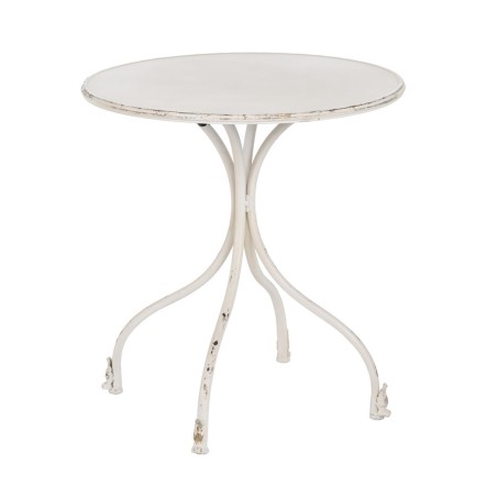 Beistelltisch Creme Eisen 70 x 70 x 75 cm