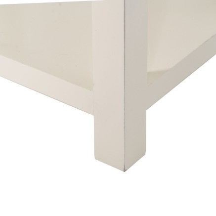 Nightstand ORIENT White Fir wood MDF Wood 45 x 30 x 66 cm 2