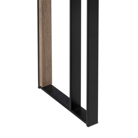Meuble d'Entrée NUDE Noir Naturel 110 x 30 x 75 cm