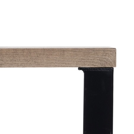 Meuble d'Entrée NUDE Noir Naturel 110 x 30 x 75 cm