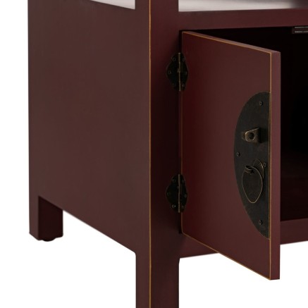 Mesita de Noche ORIENTE Madera MDF 50 x 40 x 66 cm 2