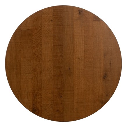 Tafel Zwart Natuurlijk Hout MDF 80 x 80 x 75 cm 2
