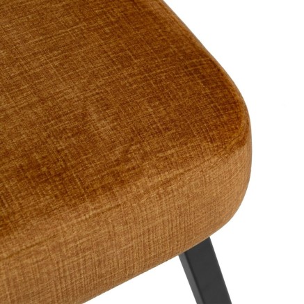 Silla Negro Mostaza 58 x 59 x 71 cm 2