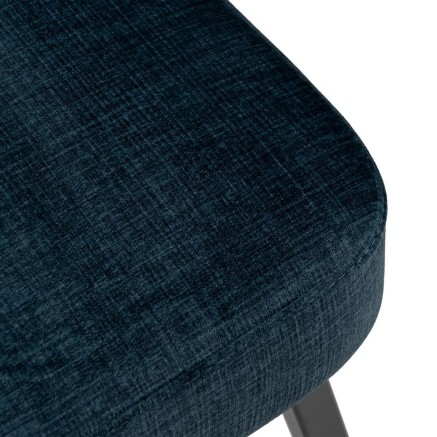 Stoel Blauw Zwart 58 x 59 x 71 cm 2