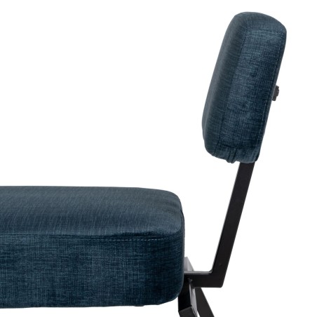Stoel Blauw Zwart 58 x 59 x 71 cm