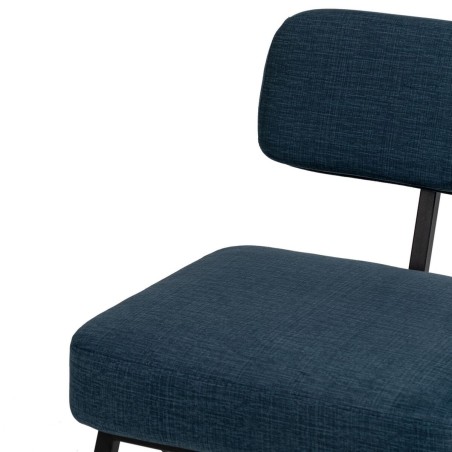Stoel Blauw Zwart 58 x 59 x 71 cm