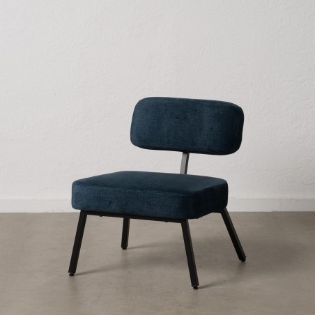 Stoel Blauw Zwart 58 x 59 x 71 cm